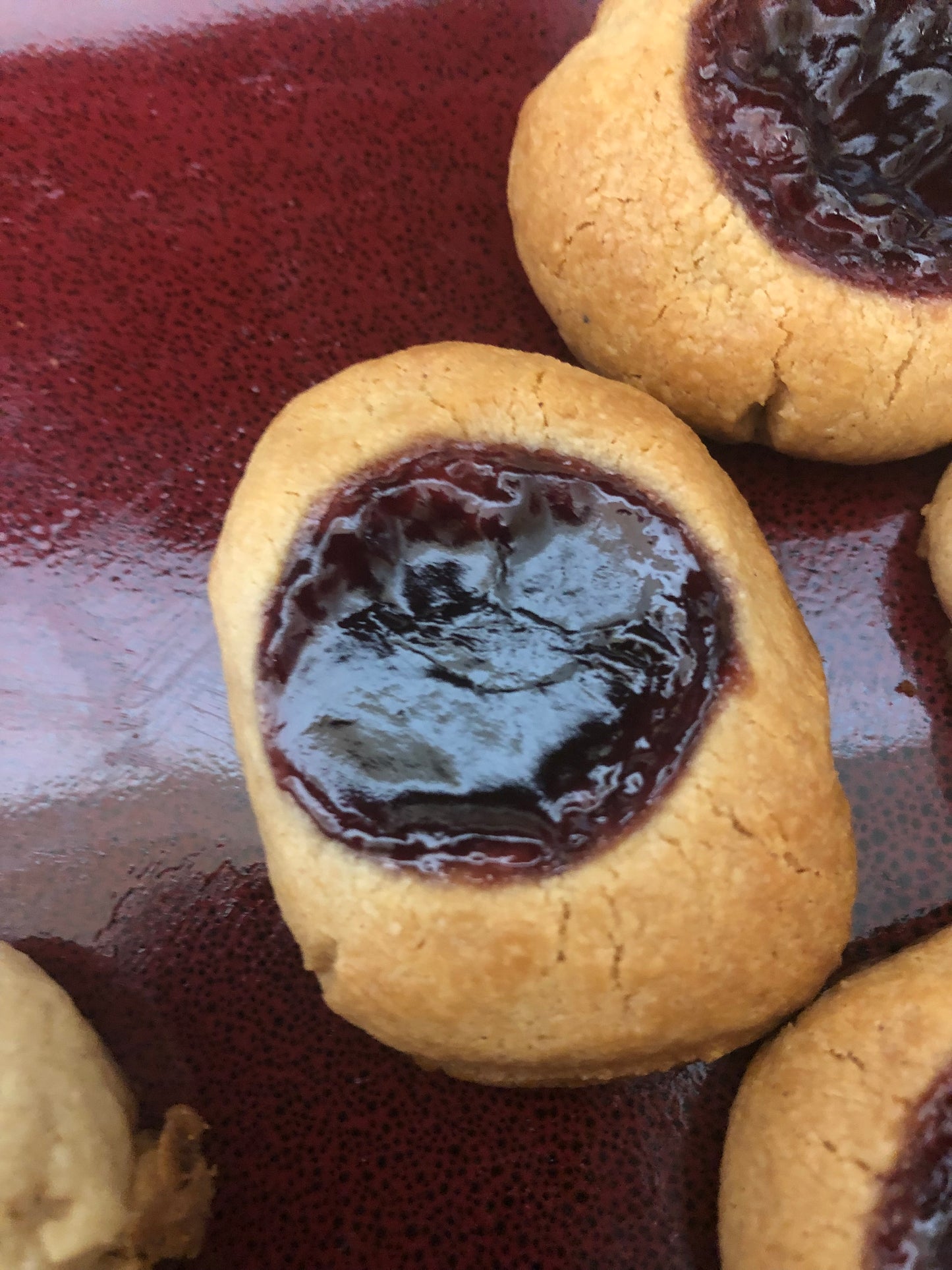 Peanut Butter & Jelly Thumbprint Cookies