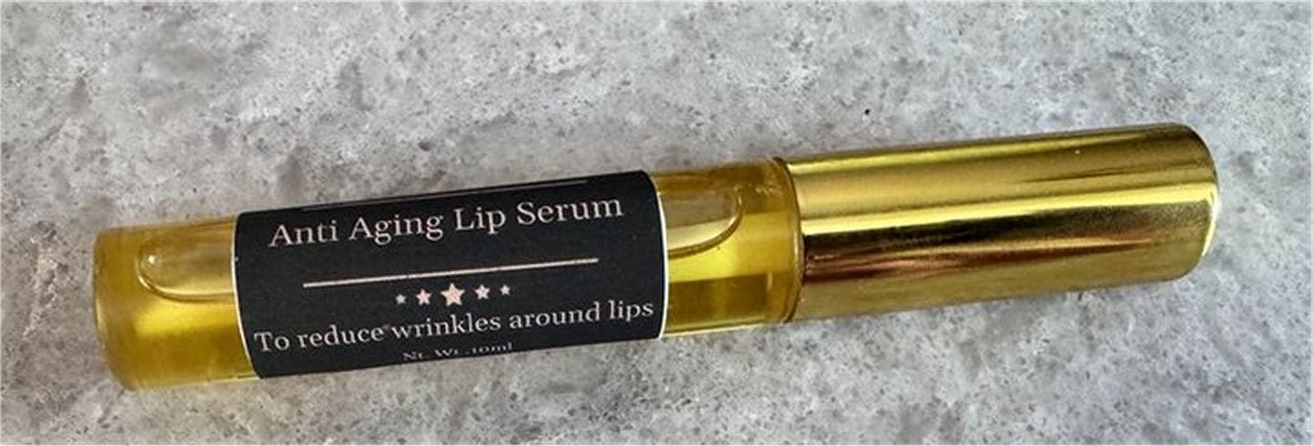 Anti Aging Lip Serum * For Fine Lines & Wrinkles Around The Lips * Organic & Vegan Friendly