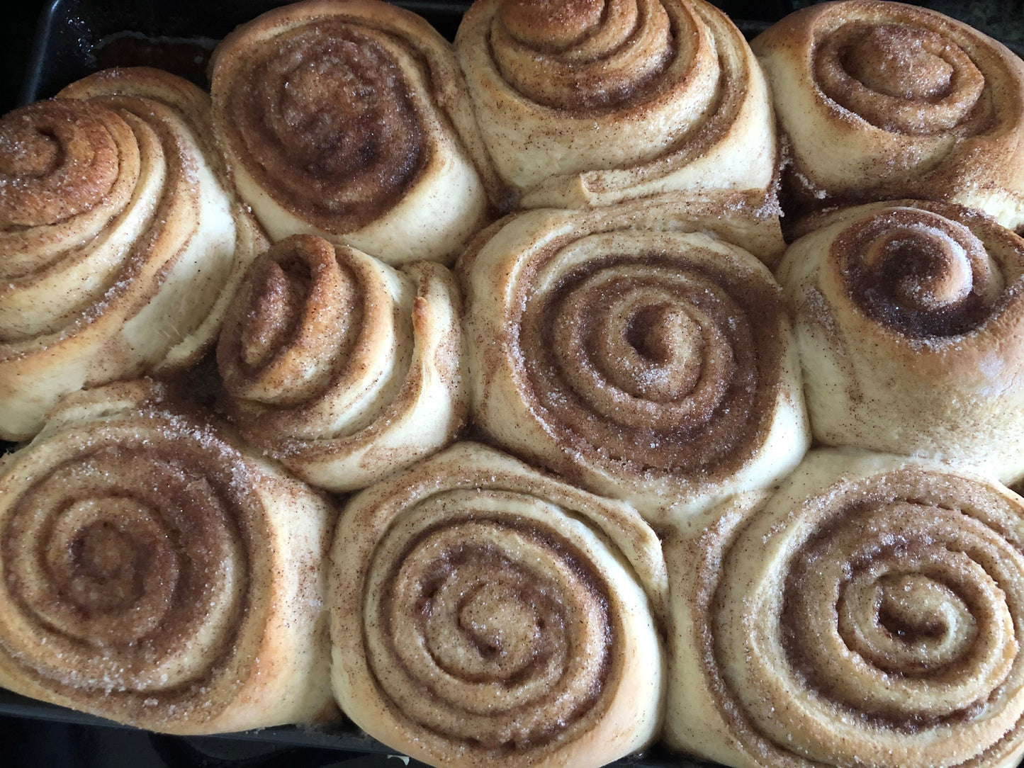 Homemade Jumbo Gooey Cinnamon Buns with choice of Cream Cheese or Butter Cream Frosting