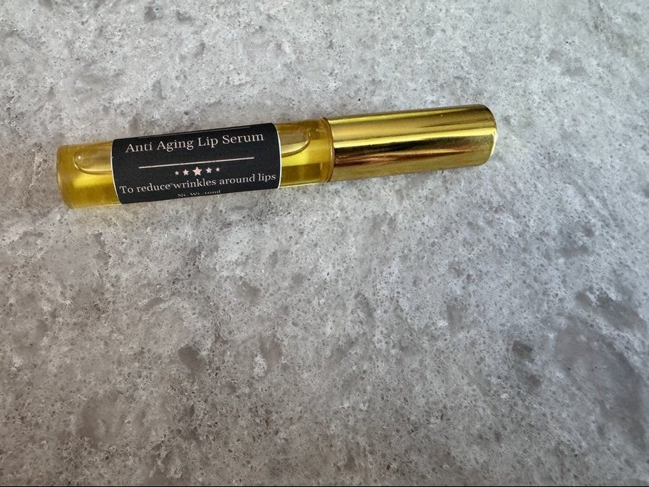Anti Aging Lip Serum * For Fine Lines & Wrinkles Around The Lips * Organic & Vegan Friendly