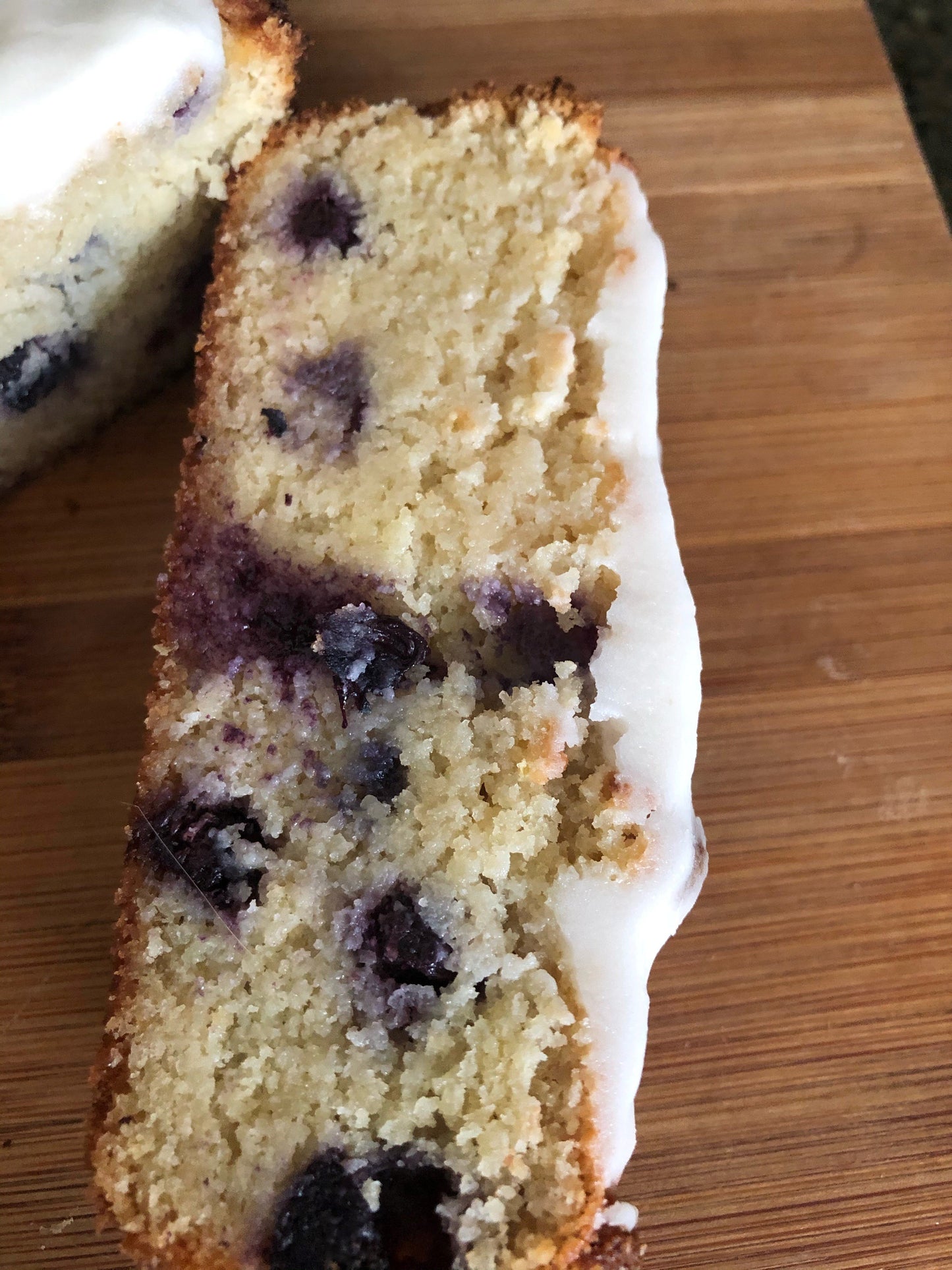Keto  Iced Lemon Blueberry Bread *Diabetic Friendly * Gluten Free *