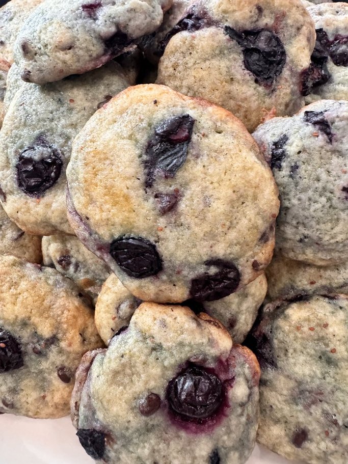 Blueberry Chocolate Chip Cookies