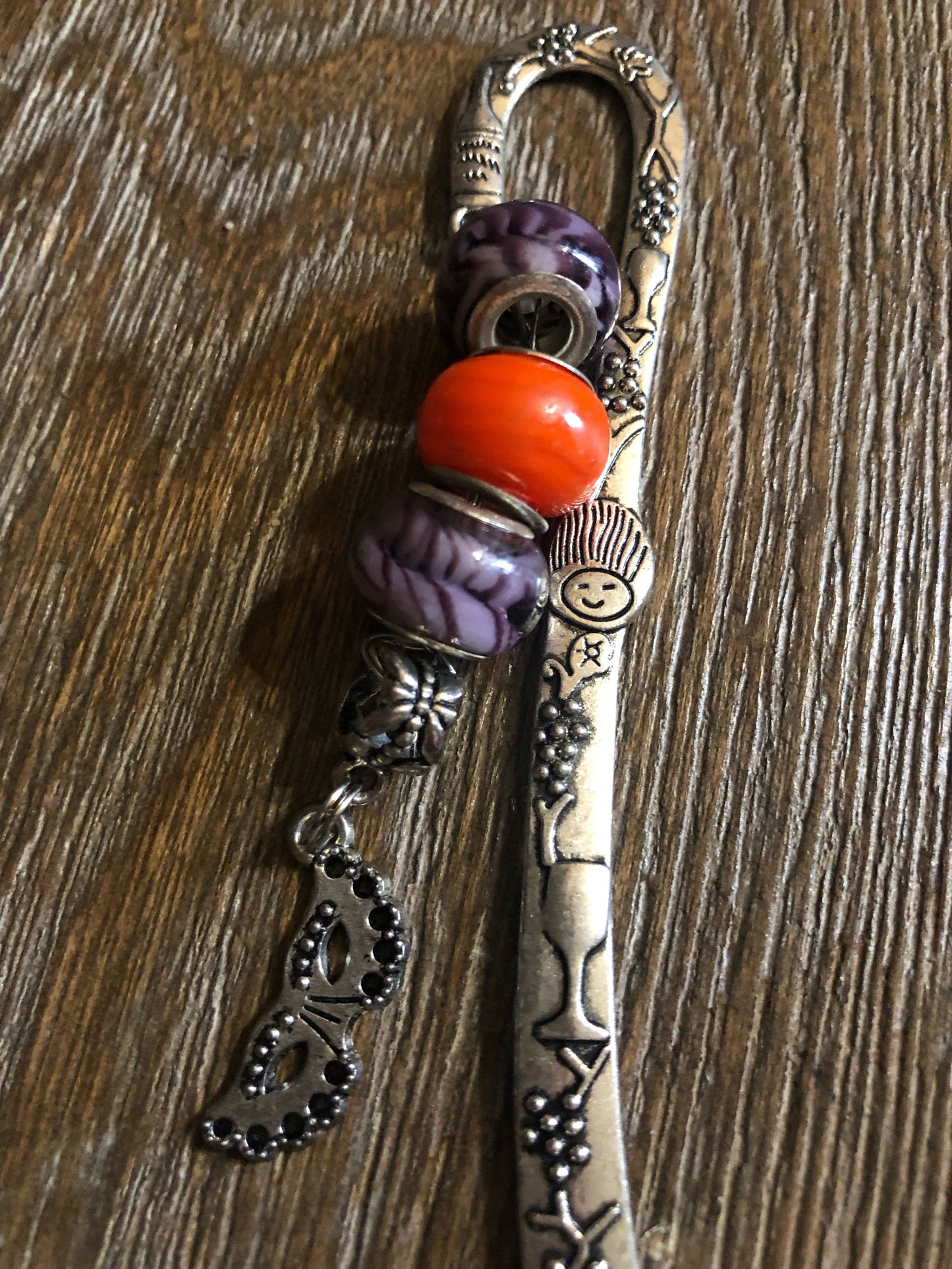 Charmed Bookmarks * Bejeweled Bookmarks with Murano Glass Beads and Charms