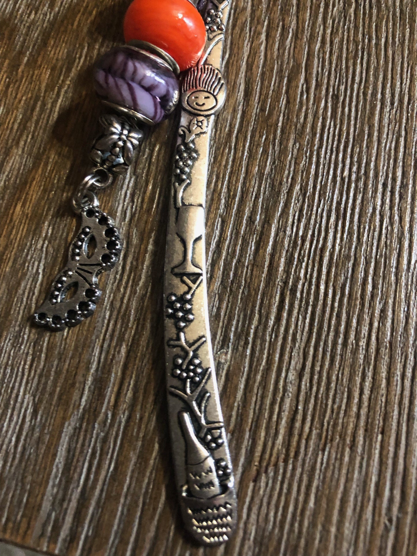Charmed Bookmarks * Bejeweled Bookmarks with Murano Glass Beads and Charms