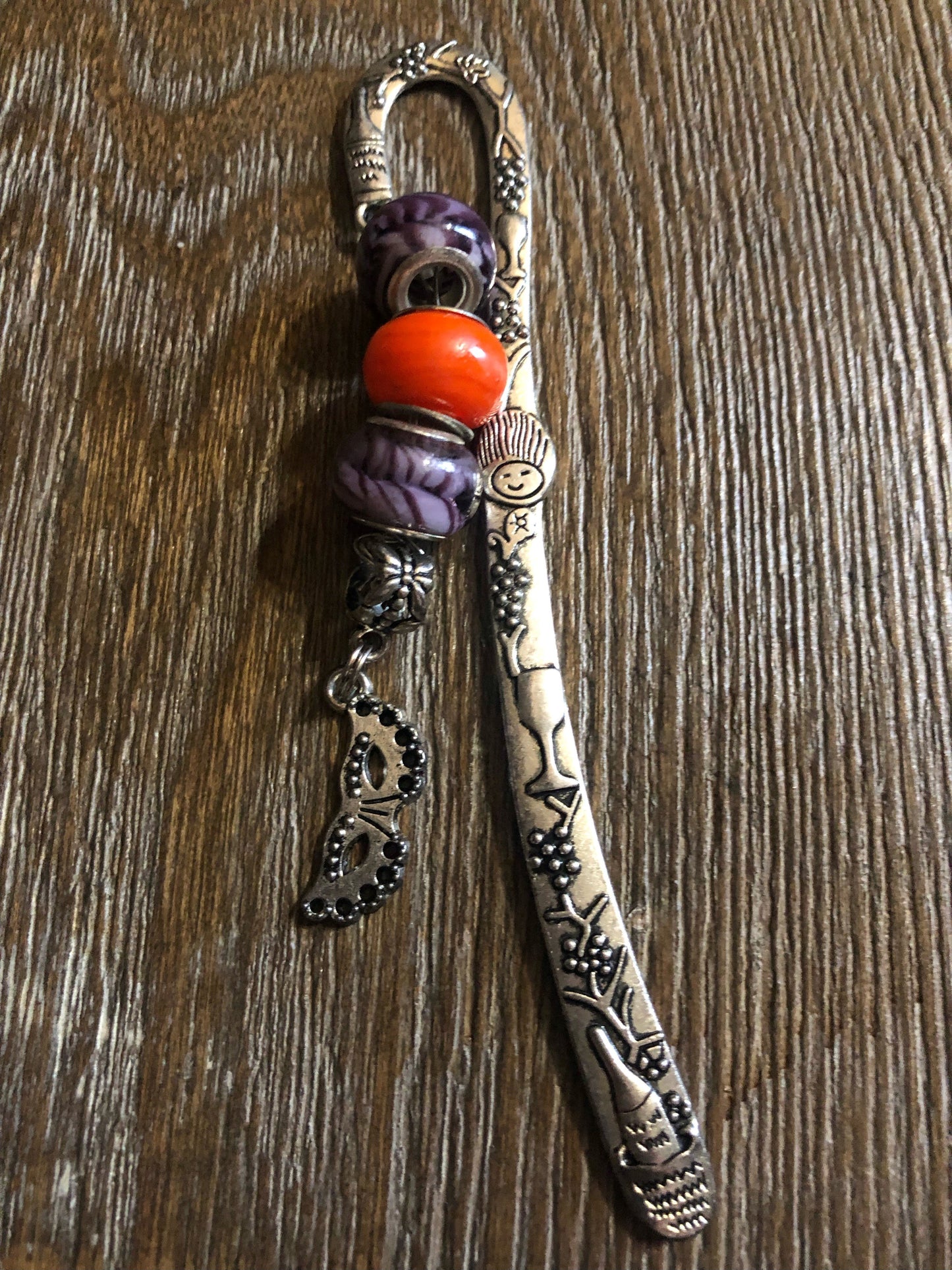 Charmed Bookmarks * Bejeweled Bookmarks with Murano Glass Beads and Charms