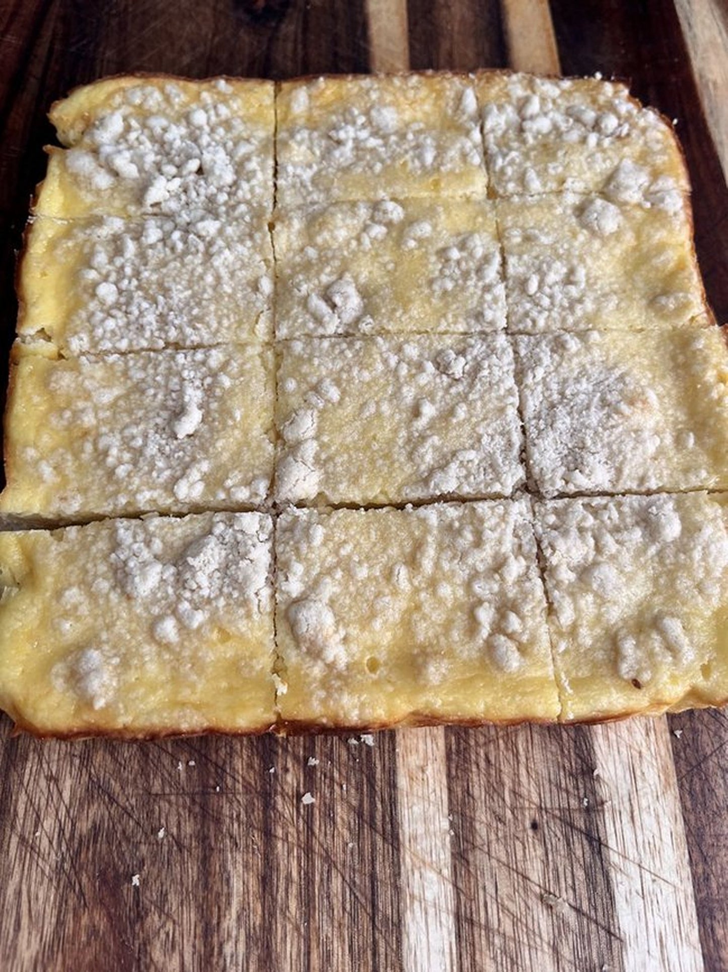 Ricotta Crumb Bars * Italian Style Crumb Topped Cheesecake Bars * Choice of Vanilla, Amaretto, Lemon or Orange Flavor