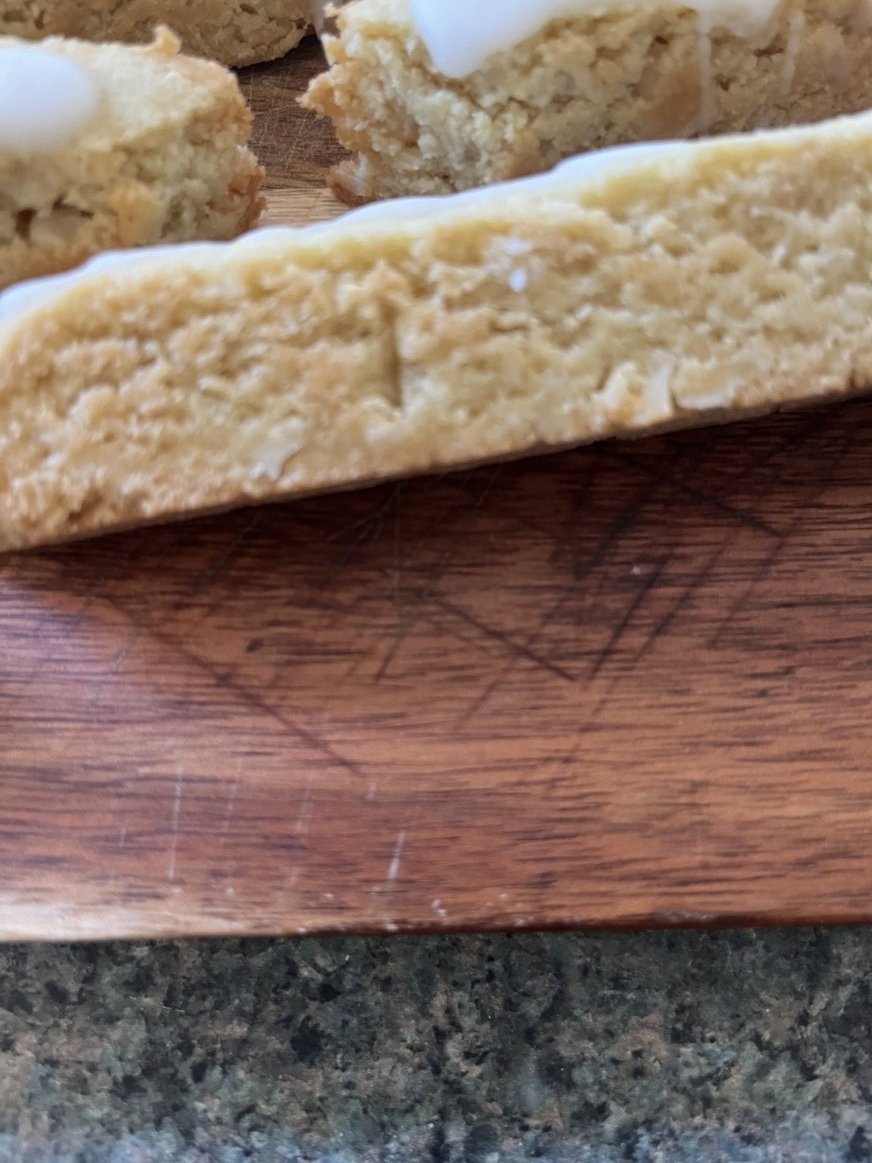 Keto Coconut Lime Macadamia Nut Biscotti *Diabetic Friendly* Gluten Free*Sugar Free