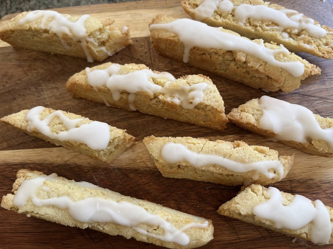 Keto Coconut Lime Macadamia Nut Biscotti *Diabetic Friendly* Gluten Free*Sugar Free