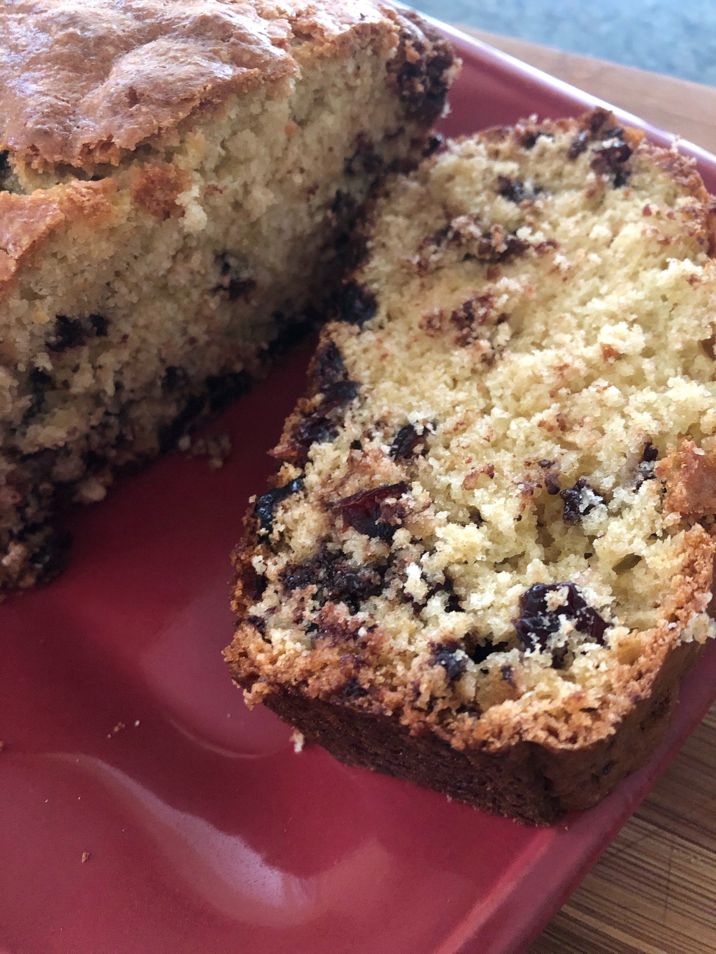 Orange Vanilla Cranberry Bread with Chocolate Chips - multiple sizes available *