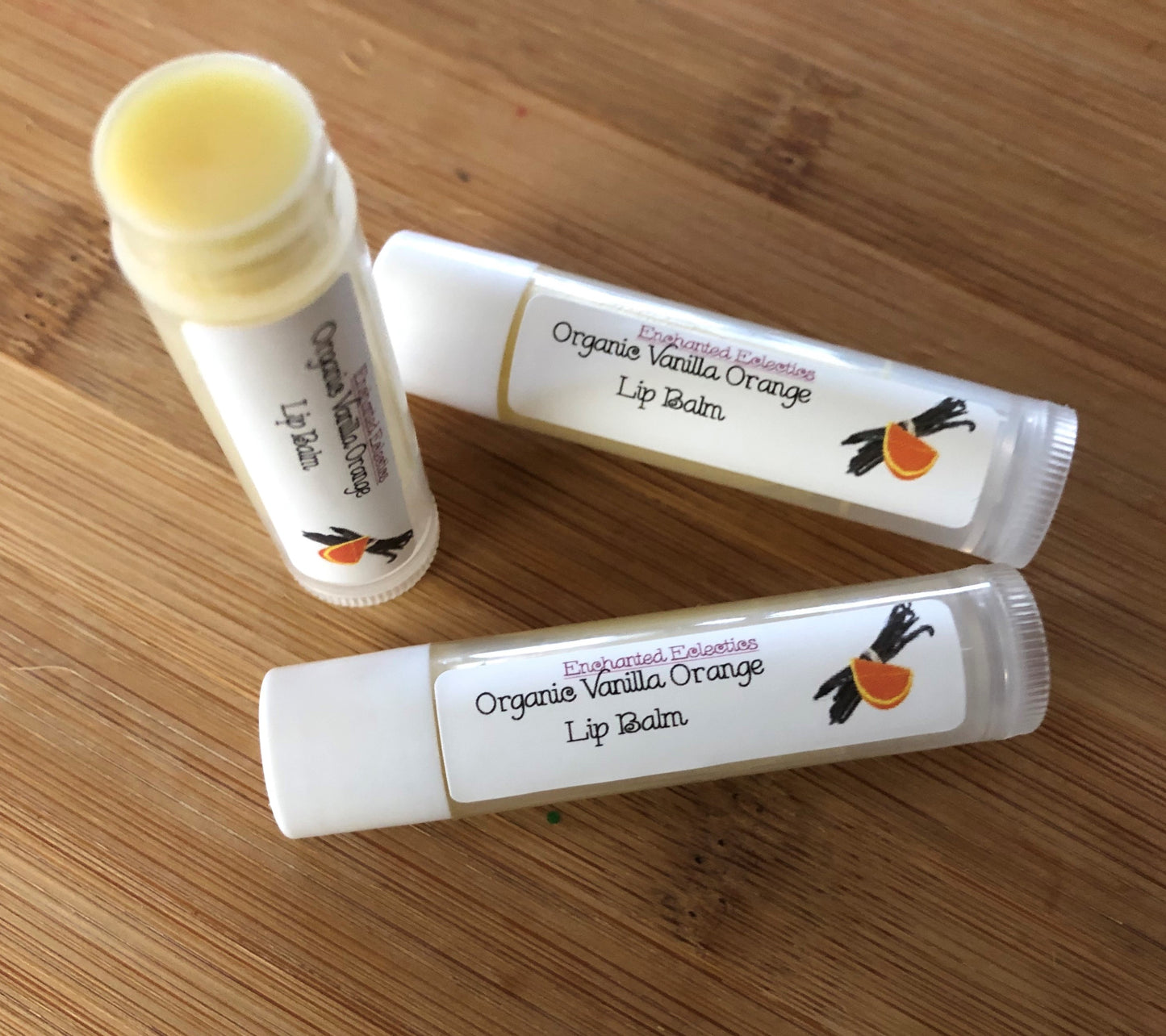 Organic Vanilla Orange Lip Balm