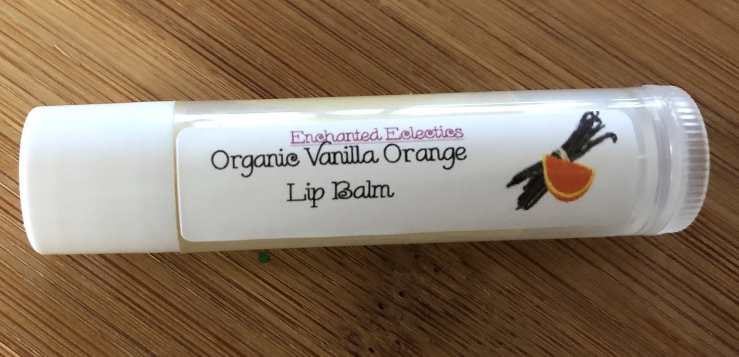 Organic Vanilla Orange Lip Balm