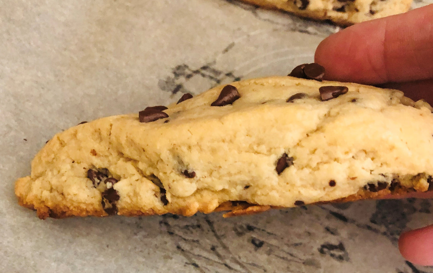 Heavenly Delicious Peanut Butter Chocolate Chip Scones with Peanut Butter Glaze