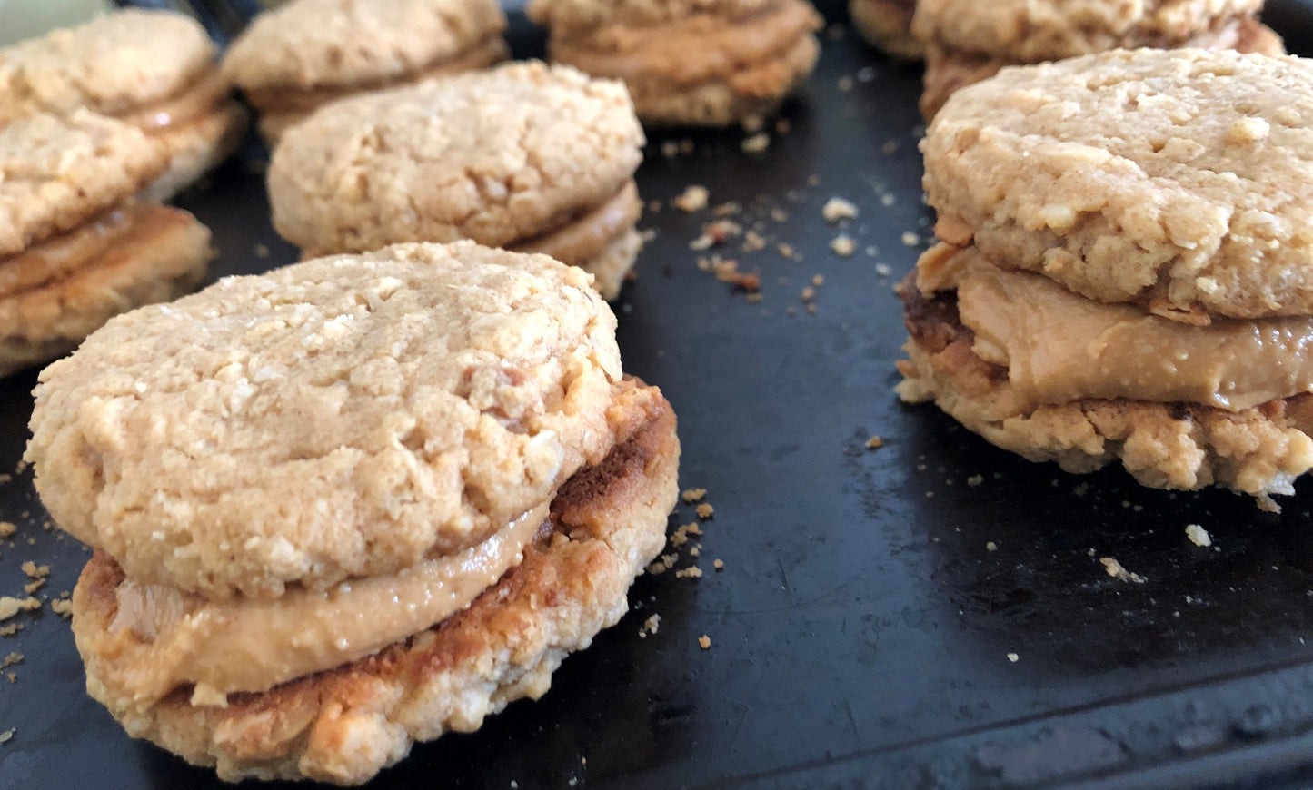 Seriously Stuffed Peanut Butter Sandwich Cookies