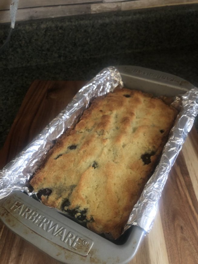 Keto  Iced Lemon Blueberry Bread *Diabetic Friendly * Gluten Free *