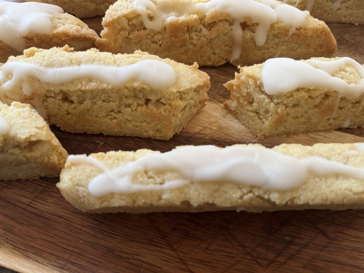 Keto Coconut Lime Macadamia Nut Biscotti *Diabetic Friendly* Gluten Free*Sugar Free