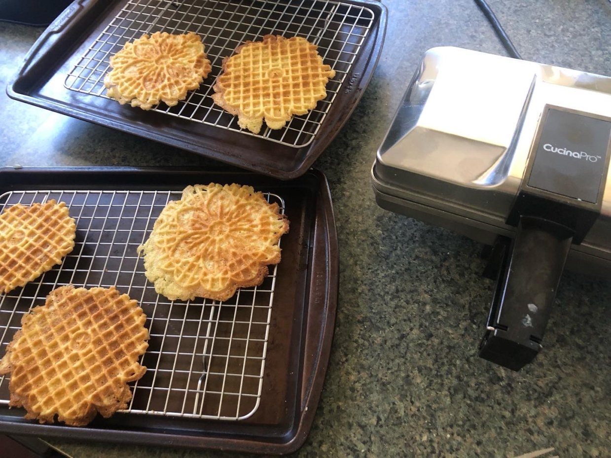 Keto Pizzelle *Keto Waffle Cookies* 0 Net Carbs Per Serving * Diabetic Friendly * Gluten Free