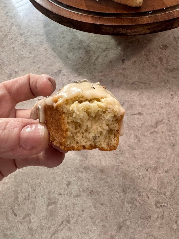 Glazed Lavender Buttermilk Scones