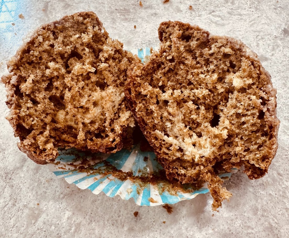 Vanilla Chai Crumb Muffins with Vanilla Cardamom Glaze