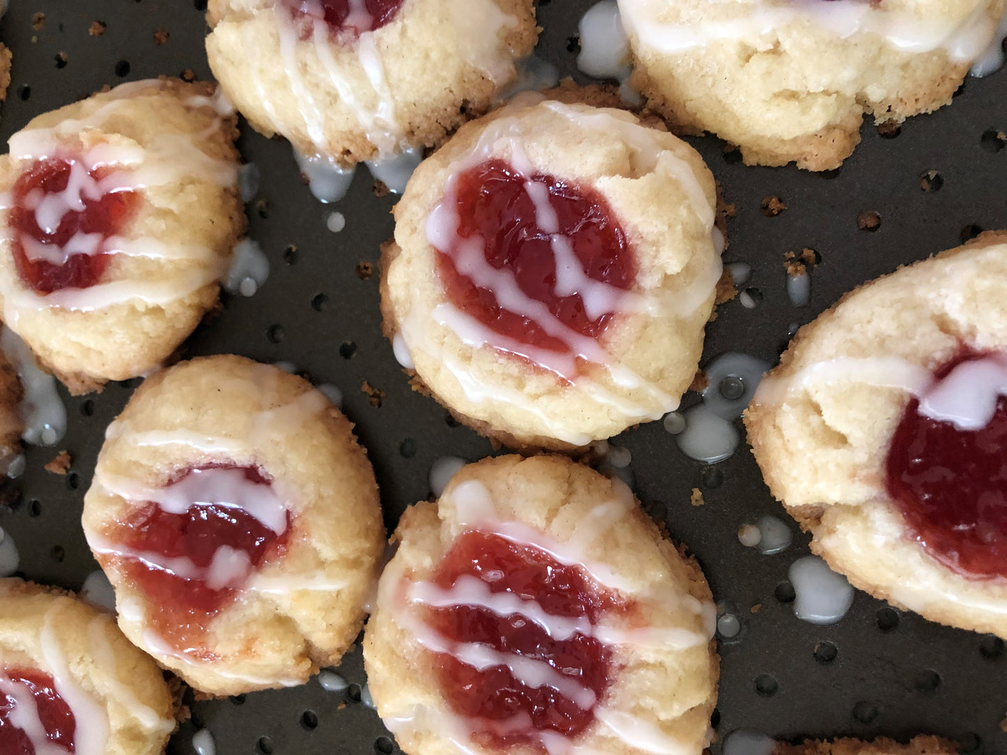 Almond Shortbread Thumbprint Cookies