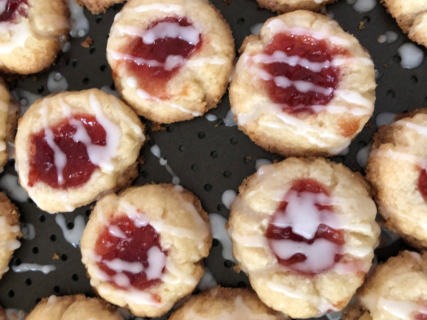 Almond Shortbread Thumbprint Cookies