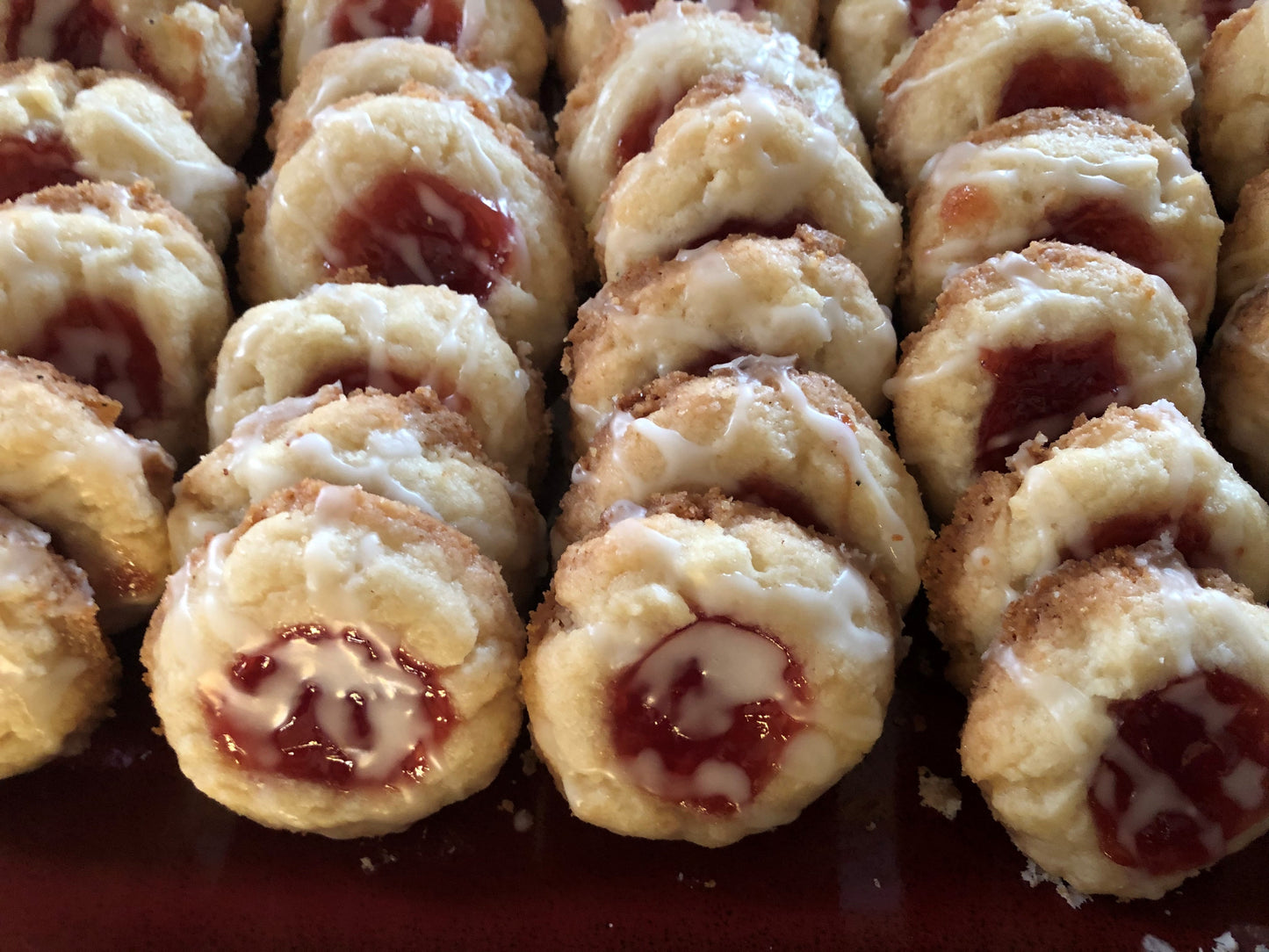 Almond Shortbread Thumbprint Cookies