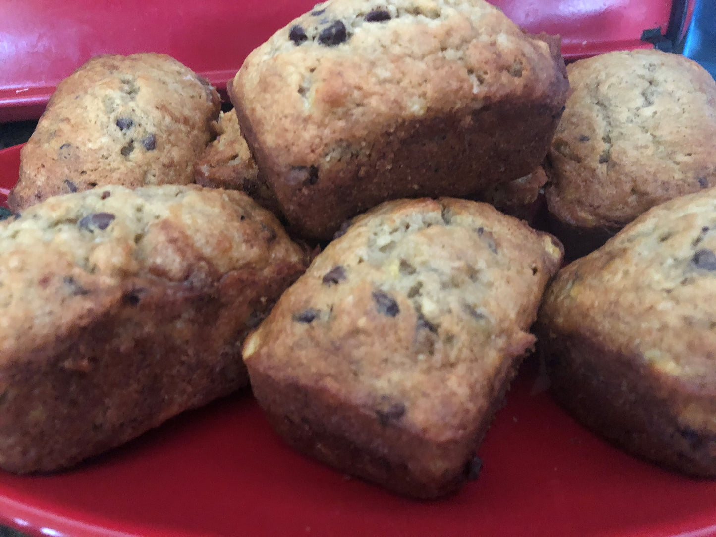 Homemade Moist Banana Bread *  Plain * Chocolate Chip * Walnut * Walnut Chocolate Chip * Multiple Sizes Available