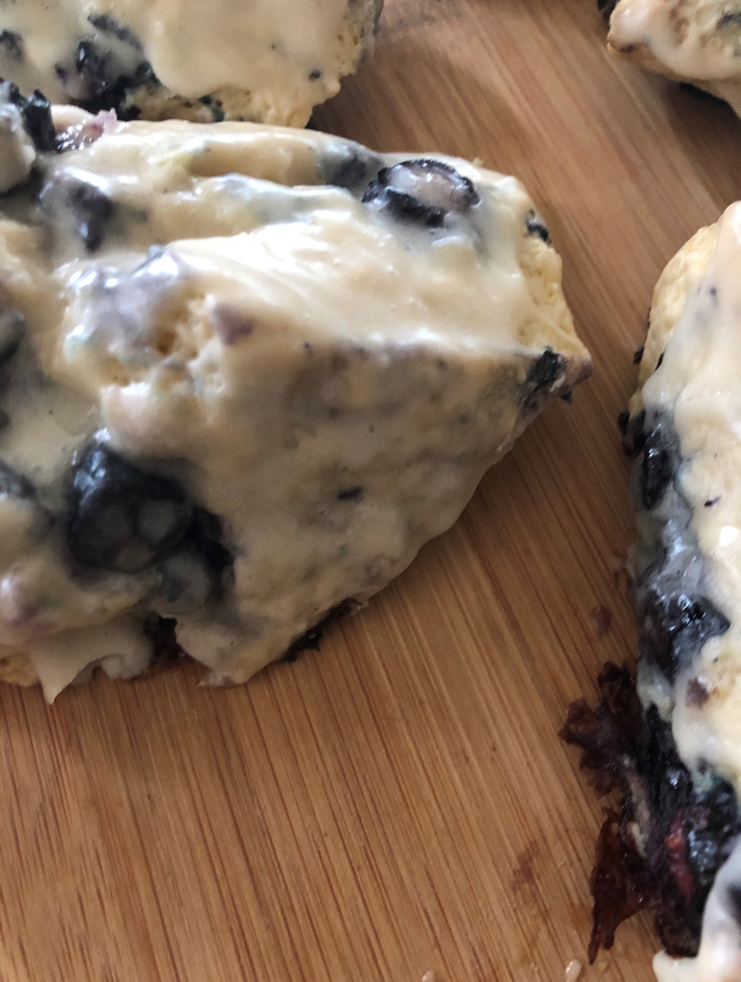 Fresh Blueberry Scones with Vanilla Glaze