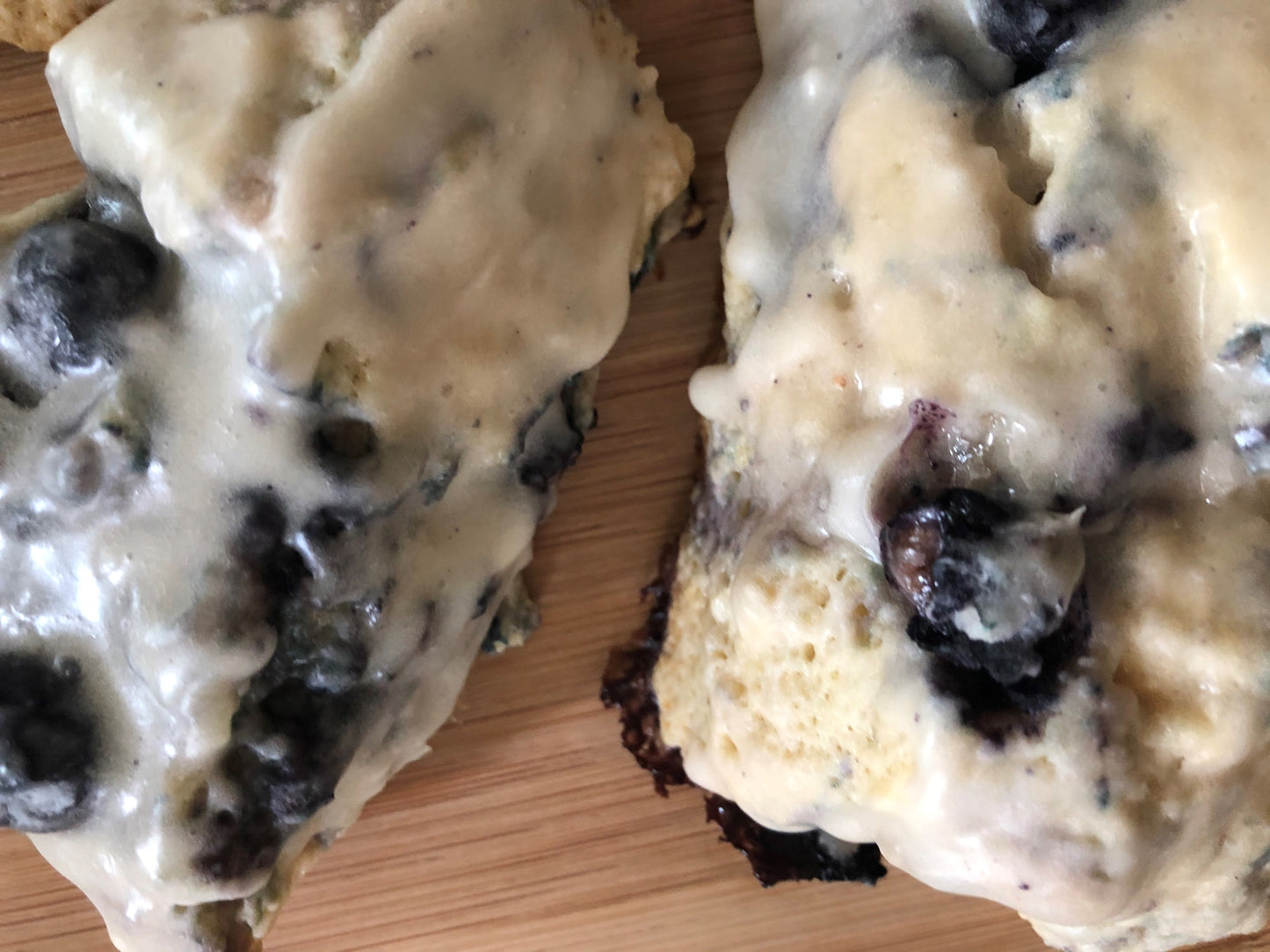 Fresh Blueberry Scones with Vanilla Glaze