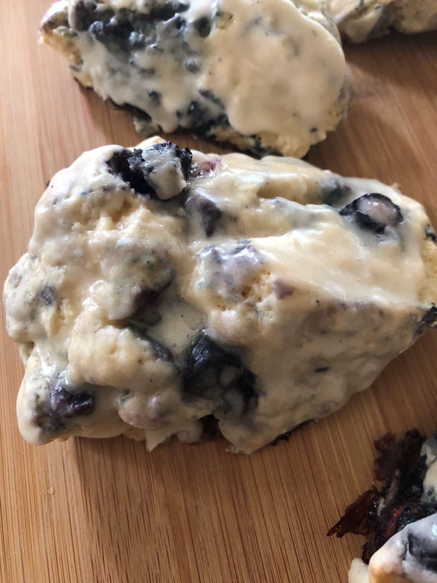 Fresh Blueberry Scones with Vanilla Glaze