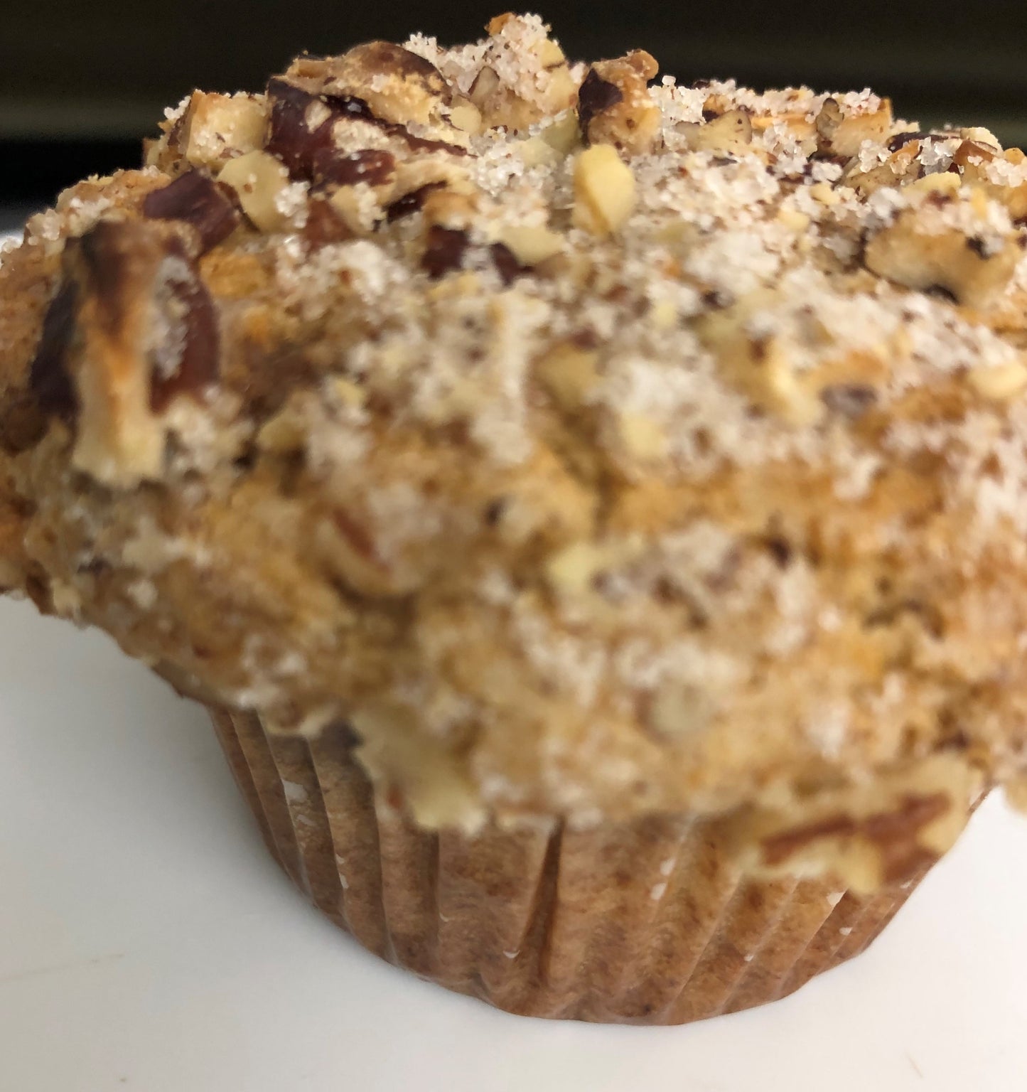 Crumb Topped Butter Pecan Muffins
