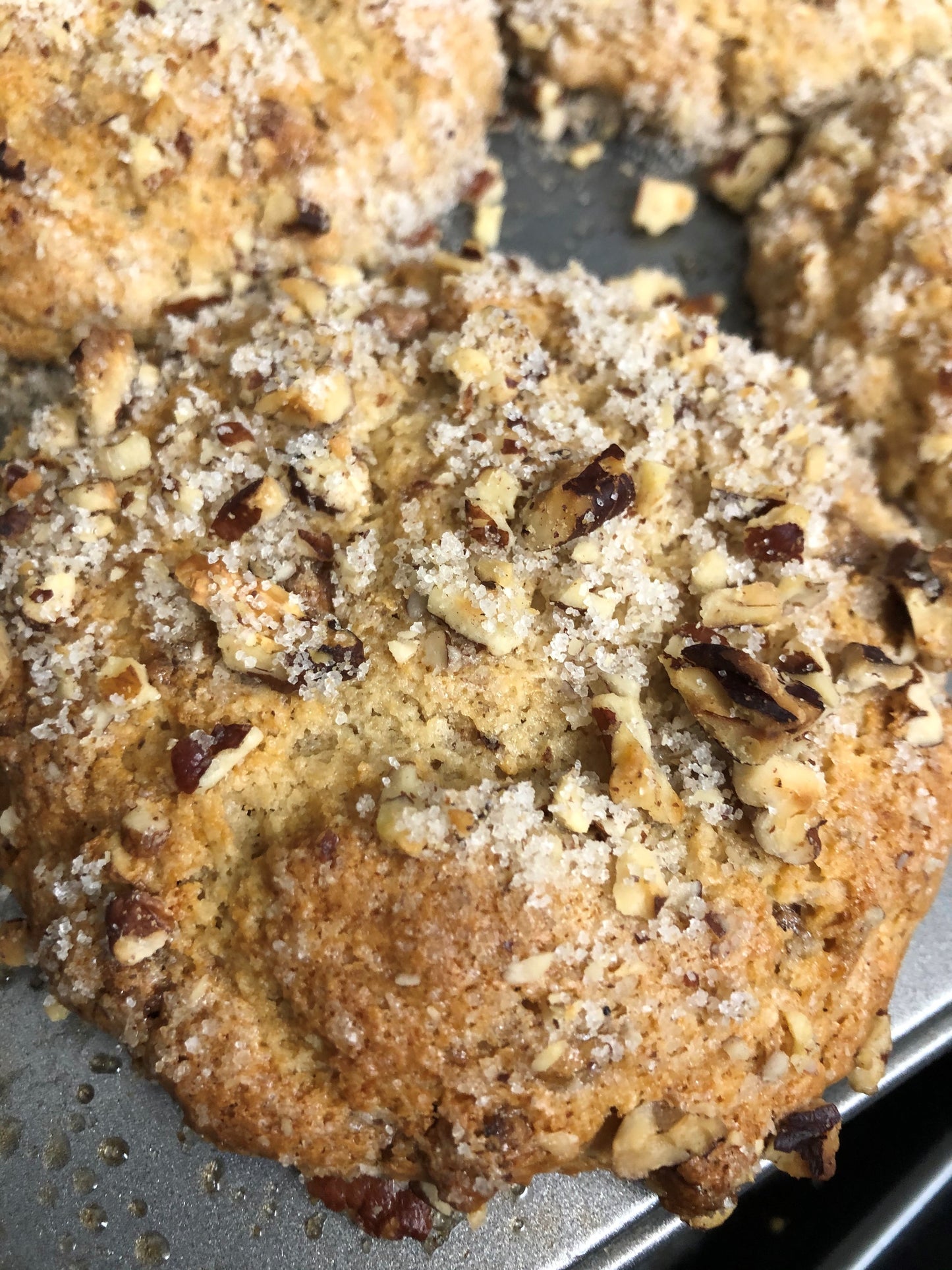 Crumb Topped Butter Pecan Muffins