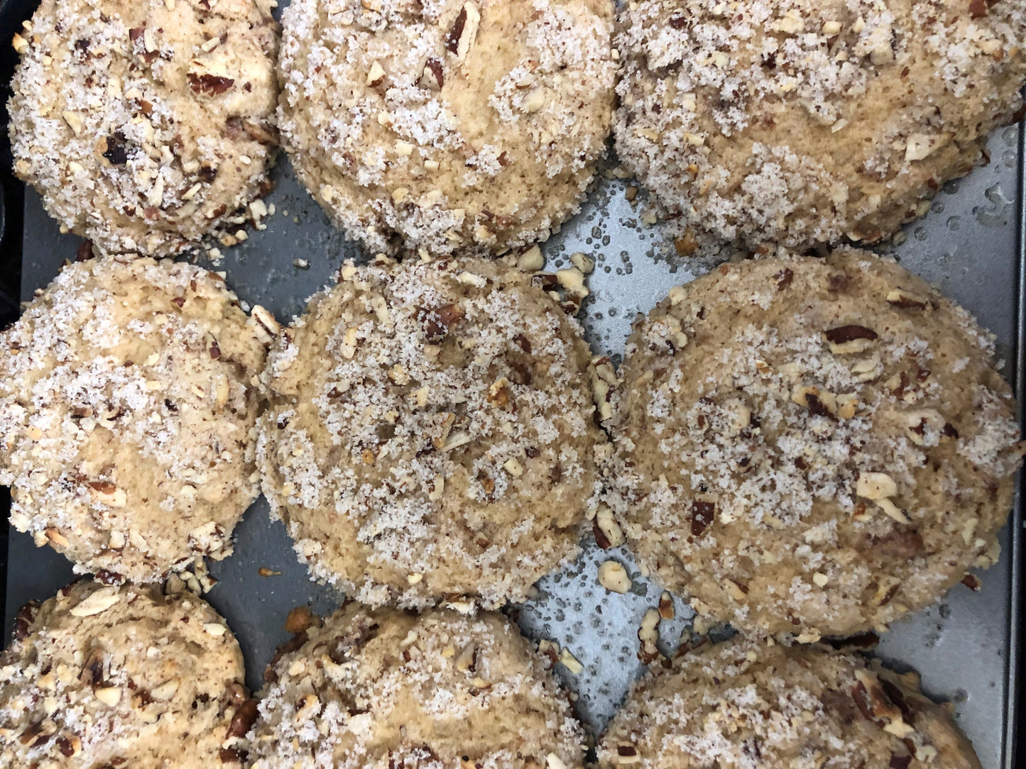 Crumb Topped Butter Pecan Muffins