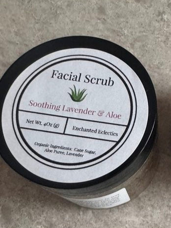 Soothing Lavender & Aloe Facial Scrub *Organic and Vegan Ingredients