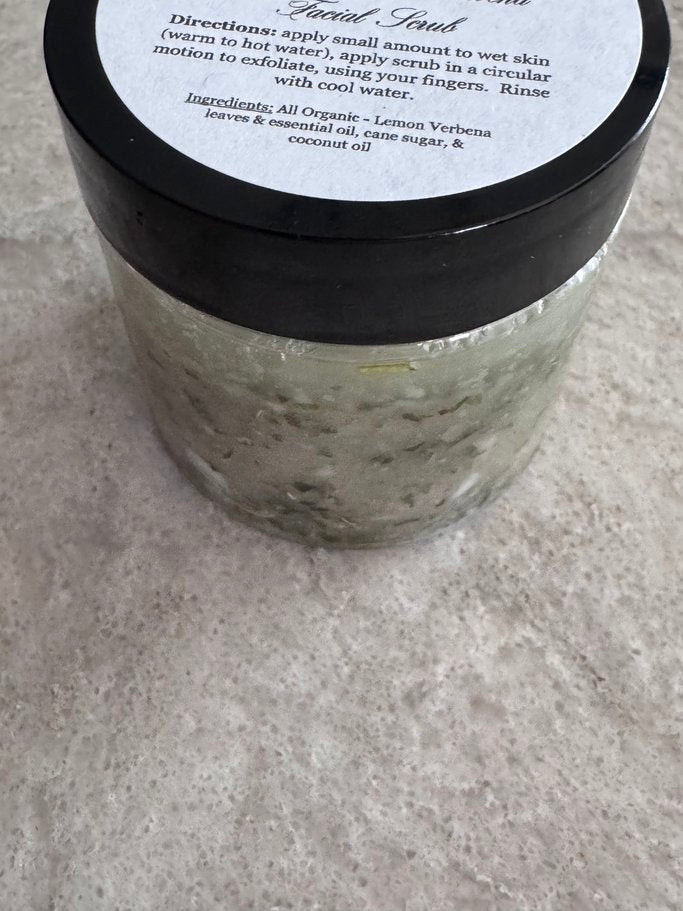 Lemon Verbena Facial & Body Scrub *Organic and Vegan Ingredients