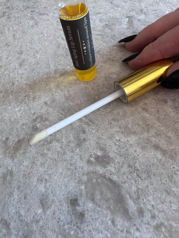 Anti Aging Lip Serum * For Fine Lines & Wrinkles Around The Lips * Organic & Vegan Friendly