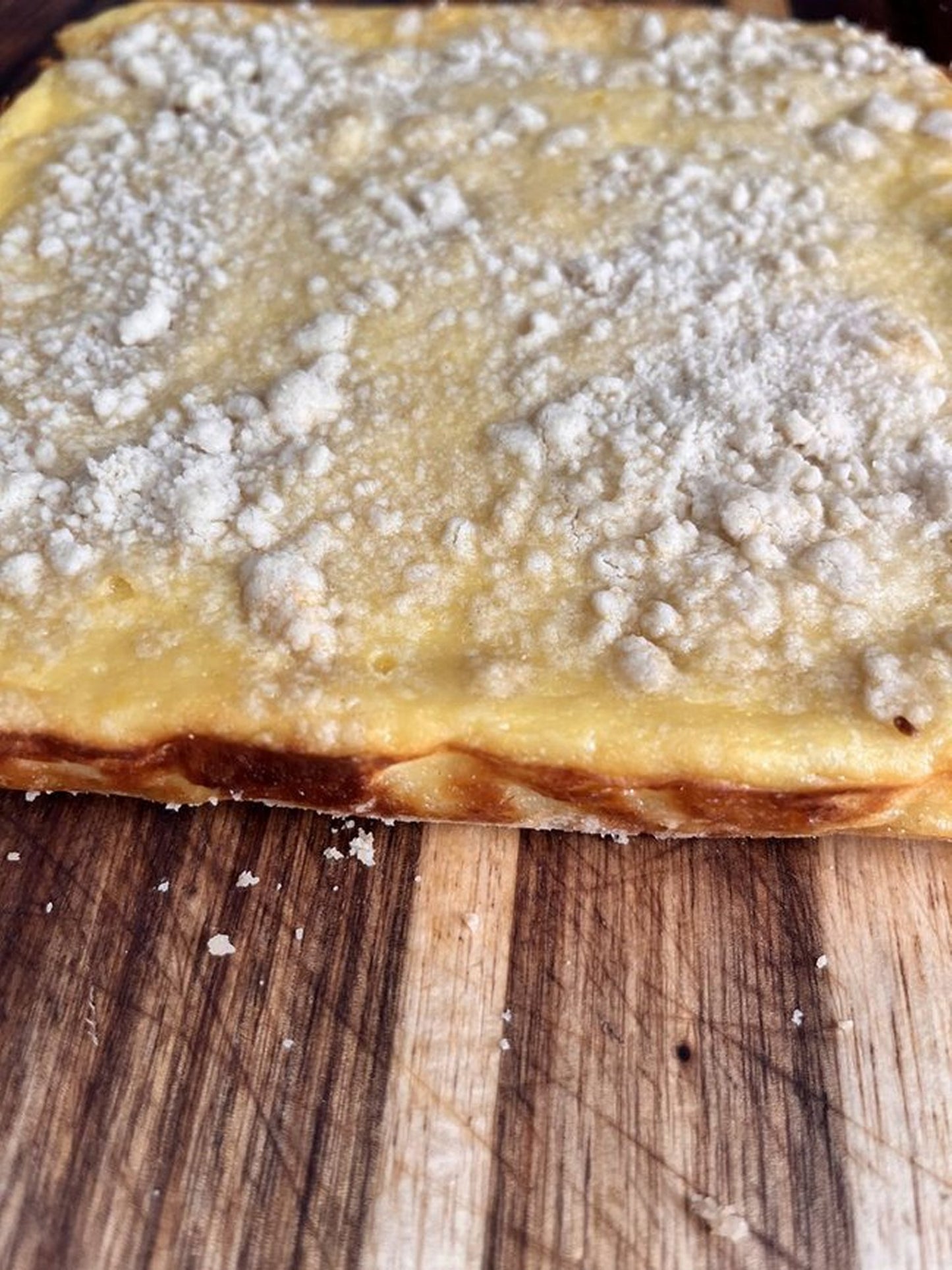 Ricotta Crumb Bars * Italian Style Crumb Topped Cheesecake Bars * Choice of Vanilla, Amaretto, Lemon or Orange Flavor