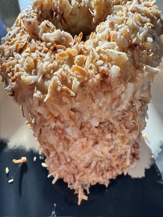 Toasted Coconut Donuts * Toasted Coconut Doughnuts * Made with Organic Ingredients