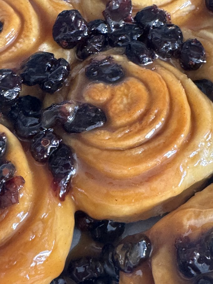 Caramel Covered Sticky Buns with Plump Raisins or Cranberries  * Philadelphia Sticky Buns