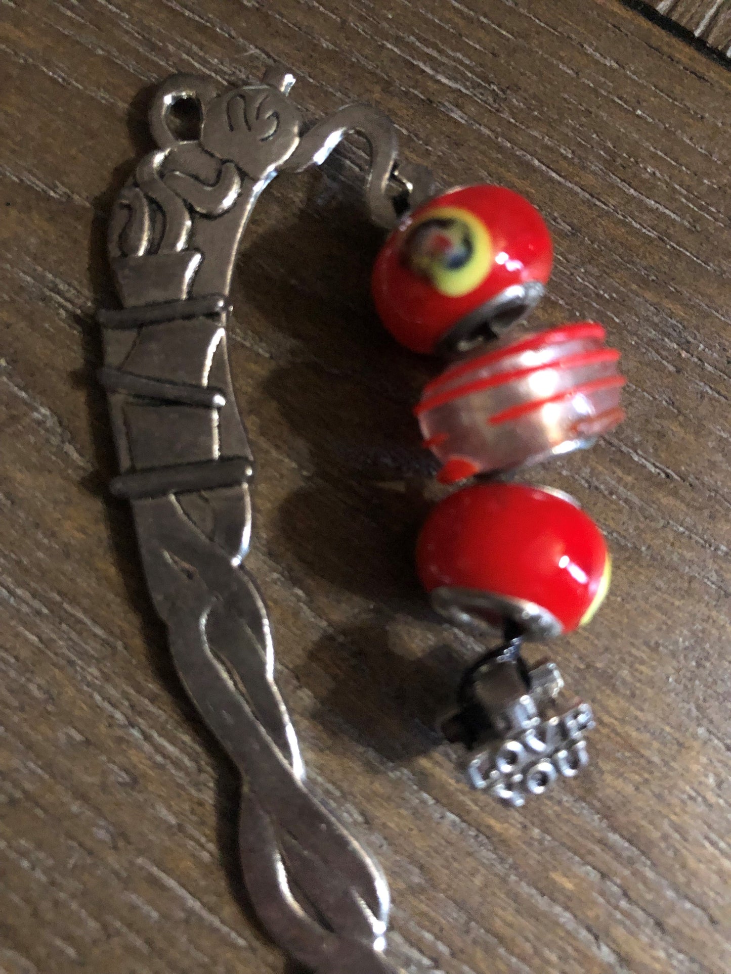 Charmed Bookmarks * Bejeweled Bookmarks with Murano Glass Beads and Charms