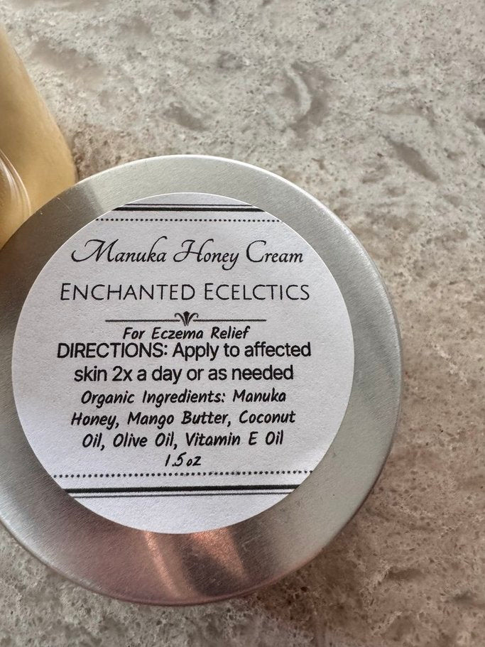 Organic Manuka Honey Cream for Eczema Relief