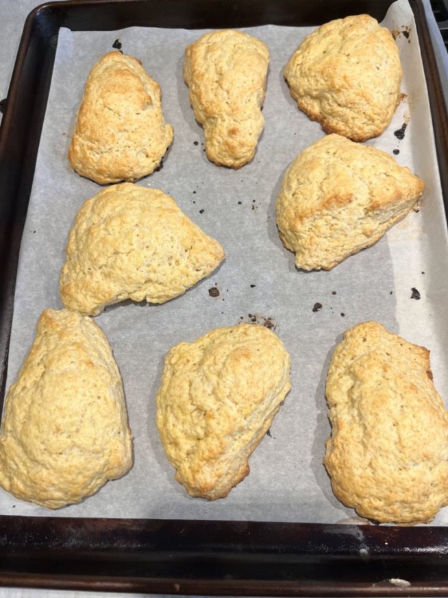 Orange Scones with Vanilla Orange Glaze