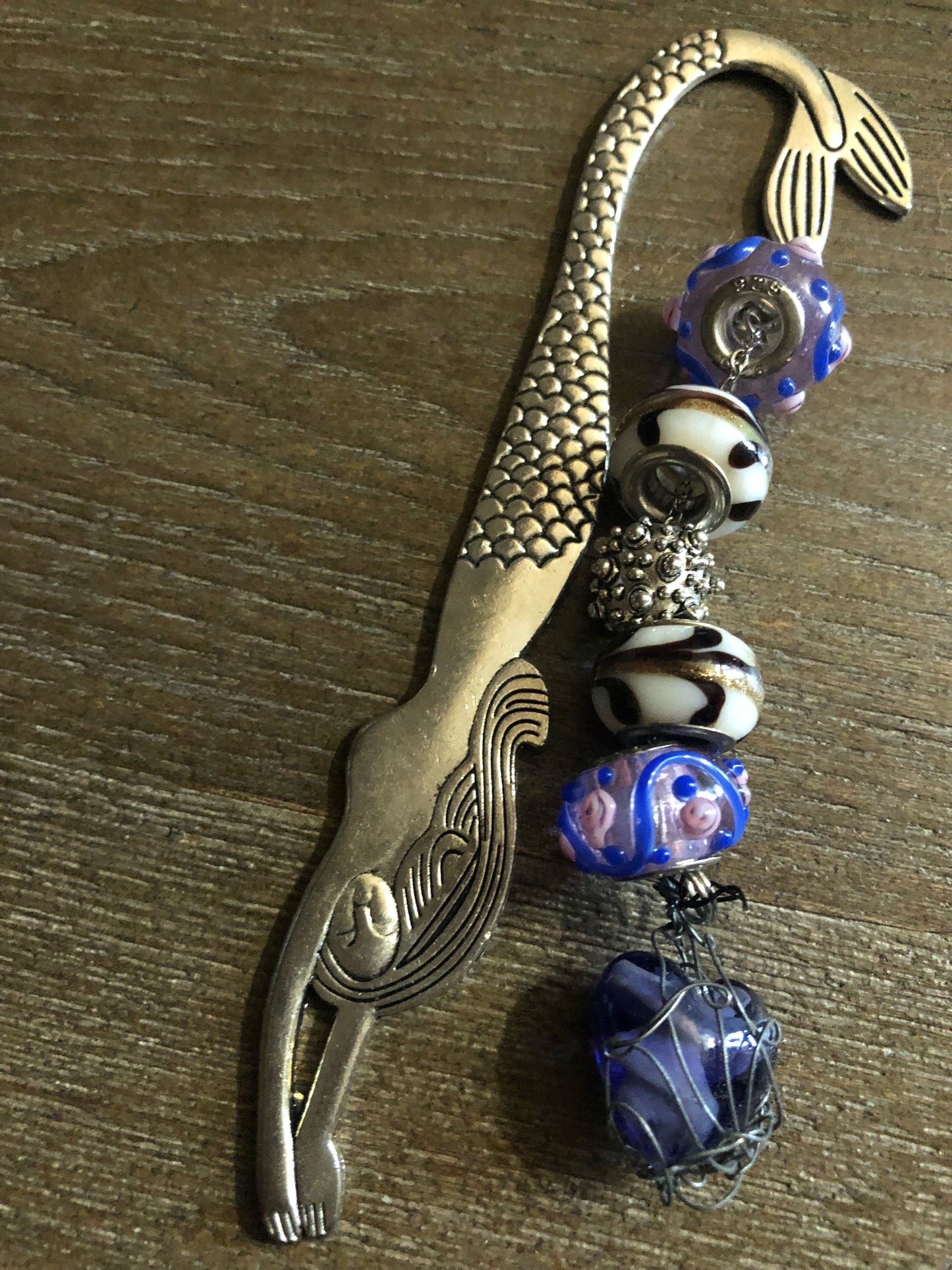 Charmed Bookmarks * Bejeweled Bookmarks with Murano Glass Beads and Charms
