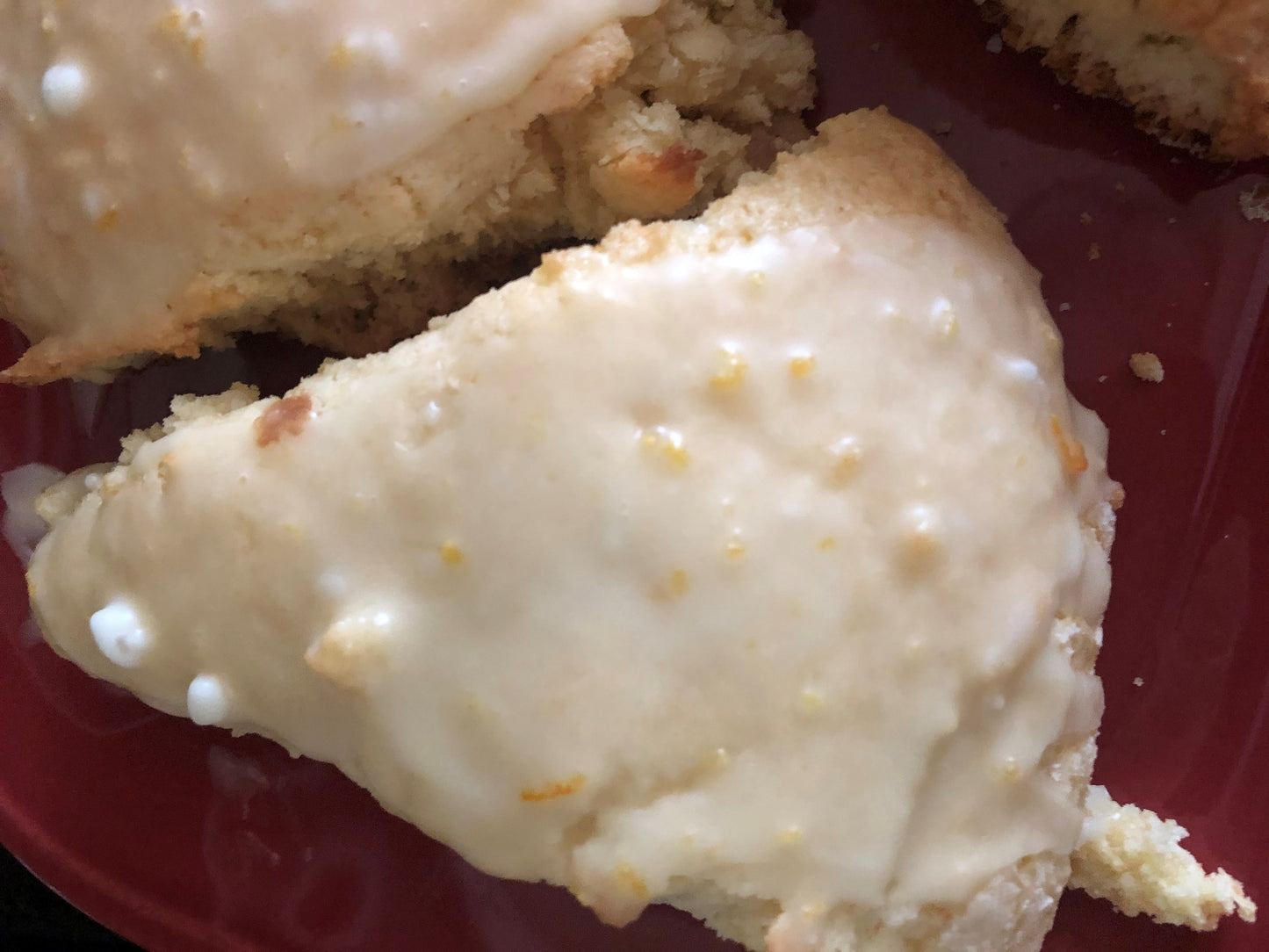 Orange Scones with Vanilla Orange Glaze
