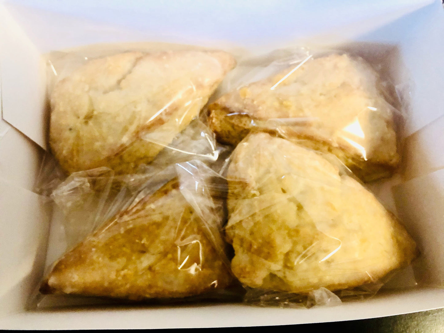 Orange Scones with Vanilla Orange Glaze