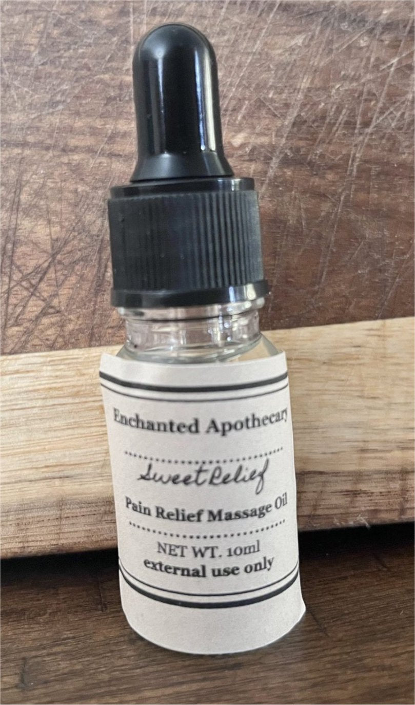 Sweet Relief  Pain Relief Massage Oil *Fast Pain Relief Massage Oil * ORGANIC * VEGAN