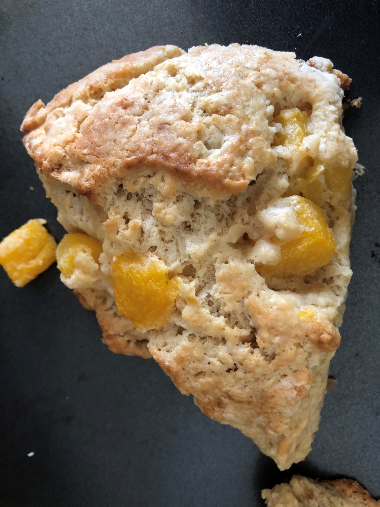 Just Peachy Scones with Vanilla Glaze *Peach Pie Scones with Vanilla Glaze