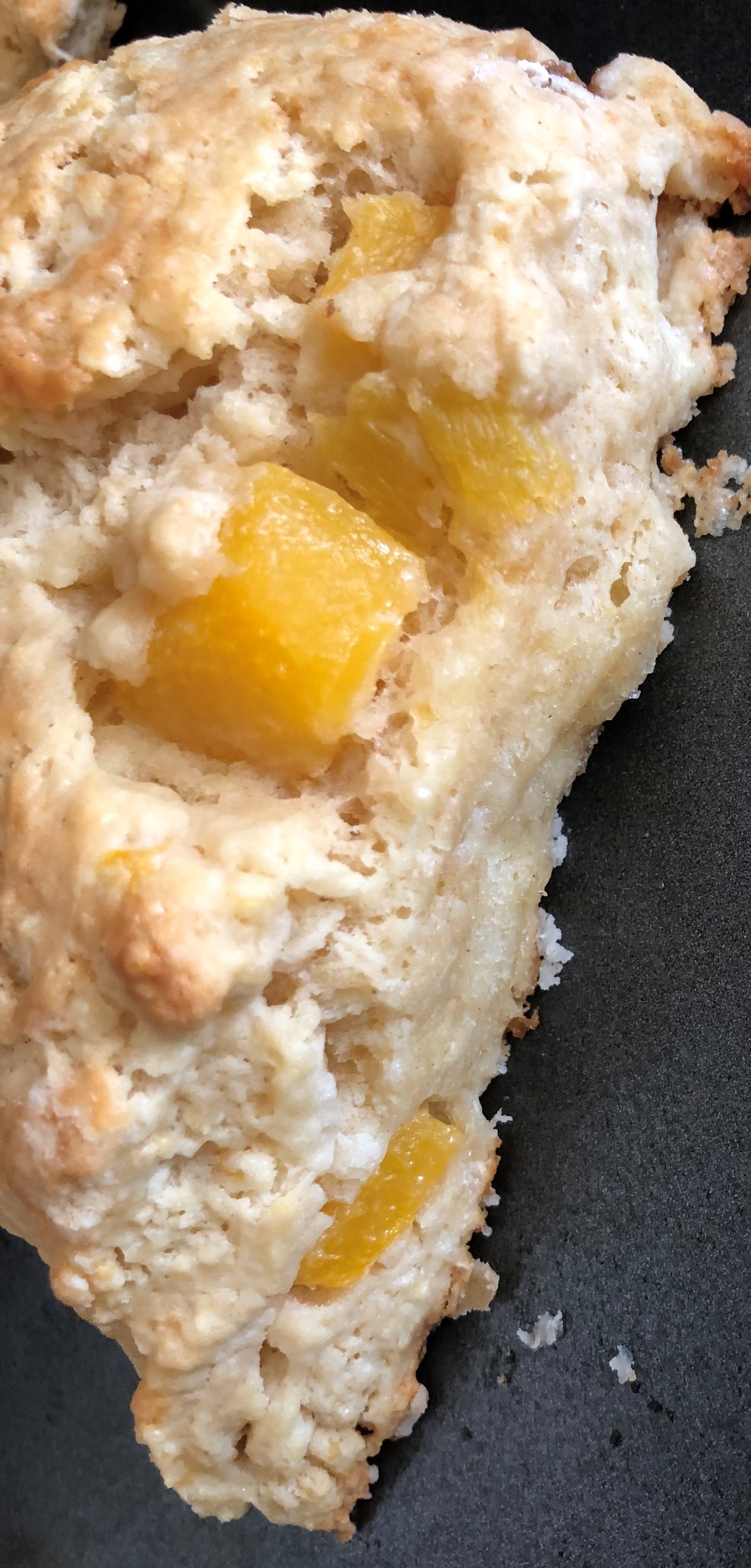 Just Peachy Scones with Vanilla Glaze *Peach Pie Scones with Vanilla Glaze