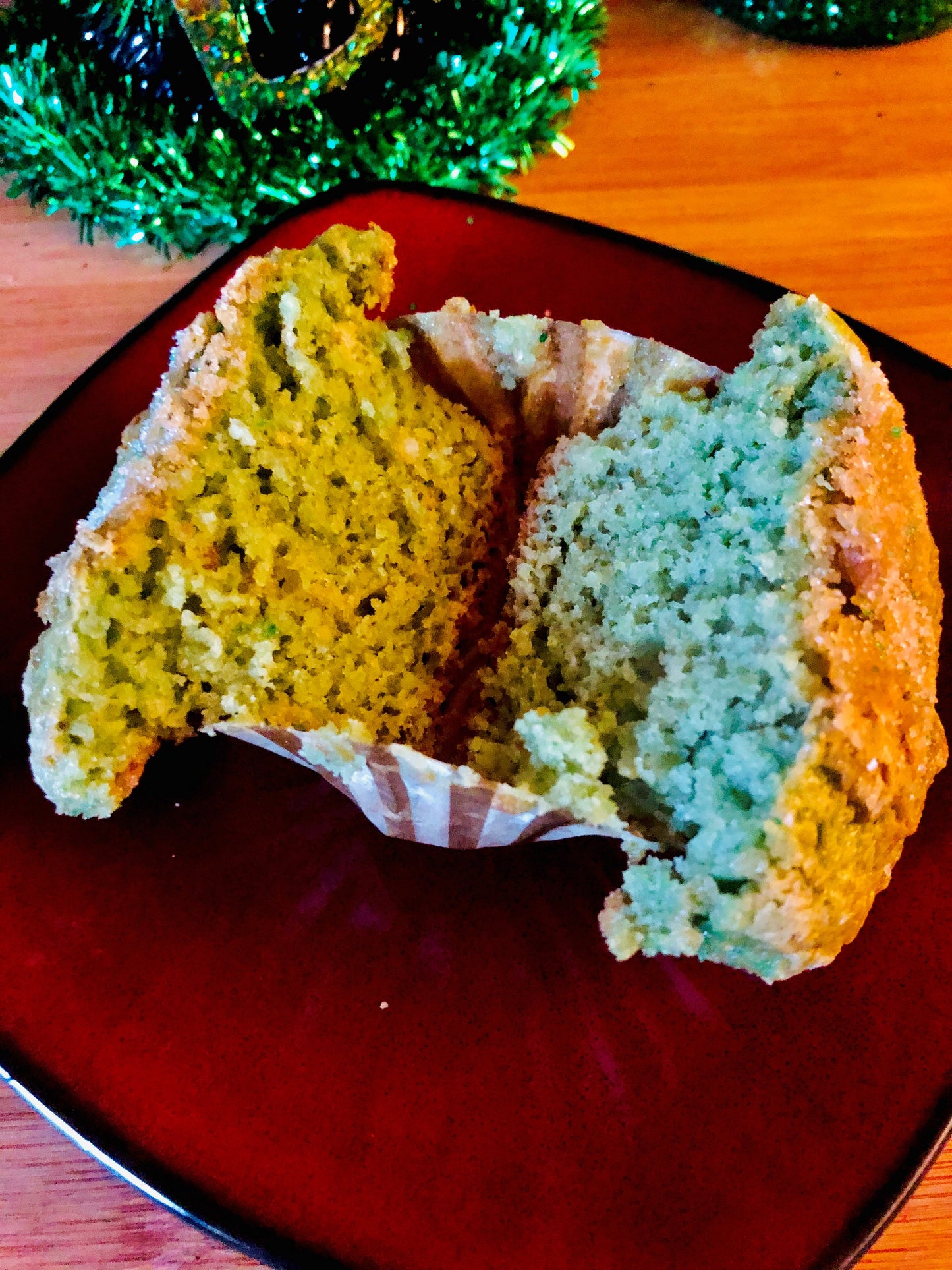 Pistachio Muffins * Moist & Delicious * Organic Ingredients