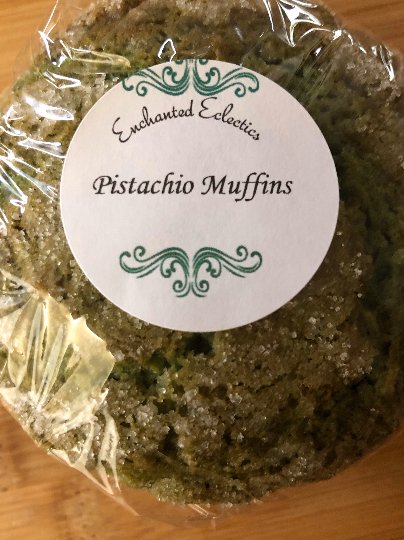 Pistachio Muffins * Moist & Delicious * Organic Ingredients