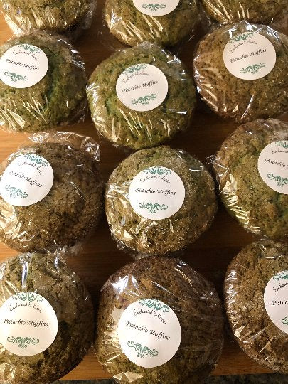 Pistachio Muffins * Moist & Delicious * Organic Ingredients